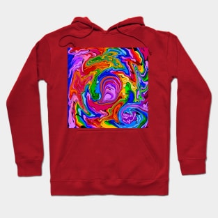 Marble rainbow Abstract Art by Orchid 5 Hoodie